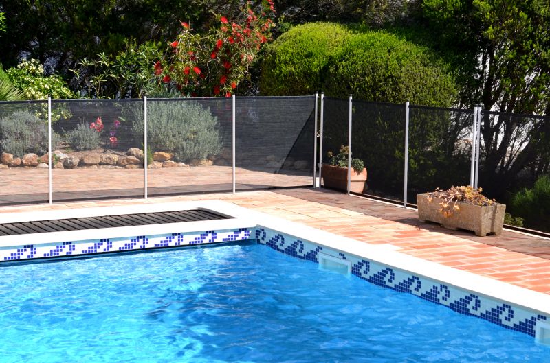 Mesh Pool Safety Fence Installed